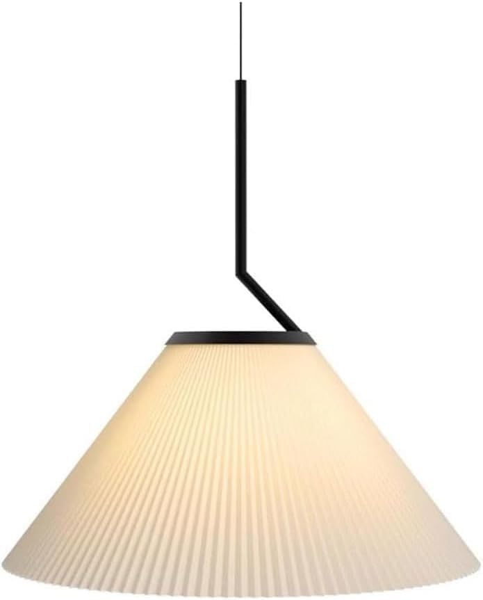 Suspension plissée crème de style nordique pour table basse et cuisine