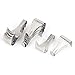 Uxcell a16062900ux0498 White Zinc Plated Picture Photo Frame Rail Moulding Hanging Hooks Metal (Pack of 20)