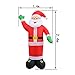 MaquiGra Papá Noel Hinchable electrico Muñeco Inflable navideño Decoración Inflable de Navidad...
