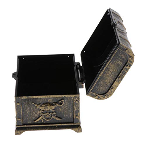 F Fityle 2x Baú Do Tesouro Pirata Para Procurar Tesouros/Dramatização/Jogo Em Família/Jogo Pirata