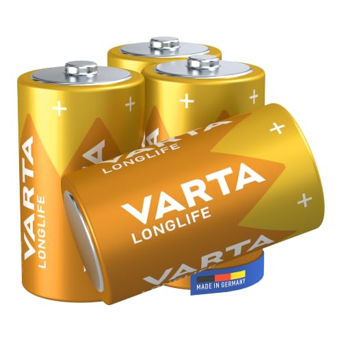 VARTA Batterien D, 4 Stück, Longlife, Alkaline Mono-Zelle mit 1,5 V – Ansicht 1