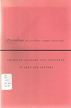 Proceedings of the American Academy and Institute of Arts and Letters