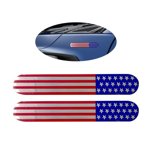 Calcomanías de la bandera de EE. UU. de metal que no se desgastan en SUV y coches