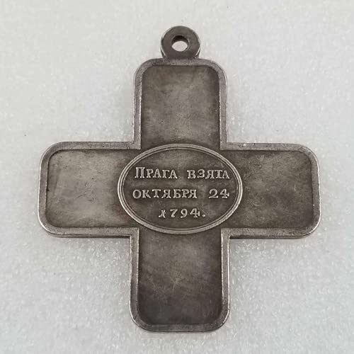 Kocreat Kopieer de Sovjet-Rusland 1794 Cross Shaped Silver Plating Bravery Honor Medaille-USSR Militaire Souvenir Badge Orde van de Patriottische Oorlog Medaille Replica - Image 3