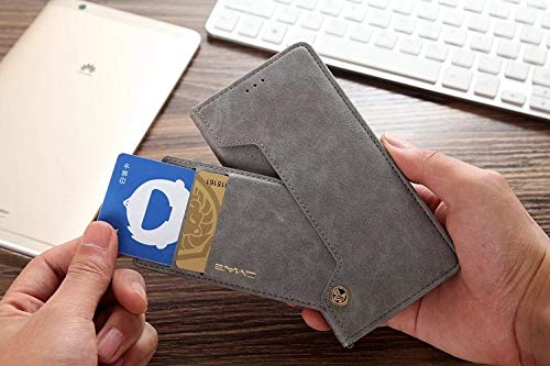 Image of ClickCase for Realme Narzo 20 pro Flipper Series Leather Wallet Flip Case Kick Stand with Magnetic Closure Flip Cover for Realme Narzo 20 pro (Grey)