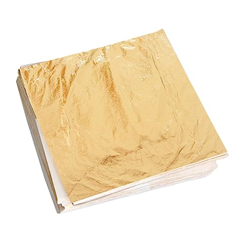Ipetboom Trendy Room Decor Foil Paper 100pcs Imitation Leaf Sheets Decorative Foil for Crafts Home Adornment