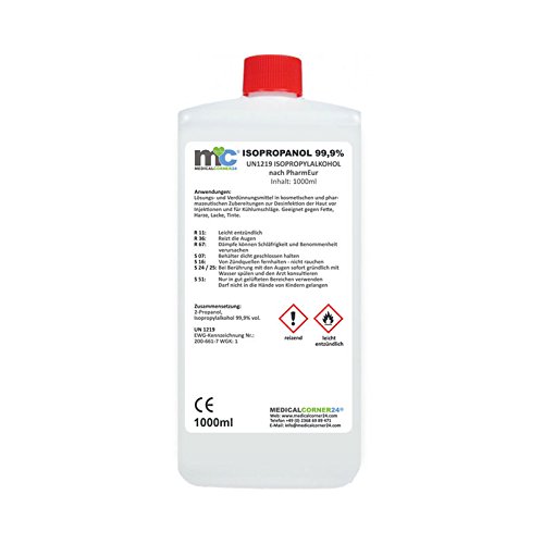 ® Isopropanol 99,9% 1000ml Isopropylalkohol 1 Liter Cleaner, Reiniger