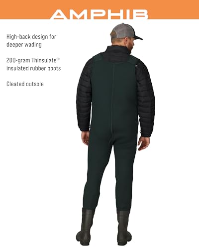 FROGG TOGGS Men's Amphib Neoprene Waterproof Fishing Bootfoot Chest Wader for Fishing, Cleated, 103