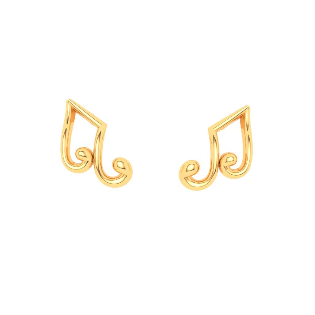 P.C. Chandra Jewellers 22Kt(916) Yellow Gold Musical Note Gold Stud Earring For Women & Girls - 1.5 Gram (B0CDBPP9ZD) Amazon Price History, Amazon Price Tracker