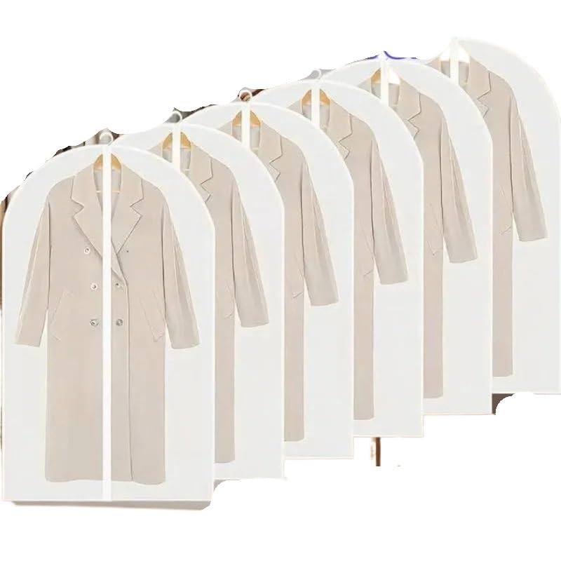 fundas para ropa Clothes Dust Cover Transparent Thickened Washable Bag Household Dusts Coat Suit Hanging(L 60x120cm,10pcs)