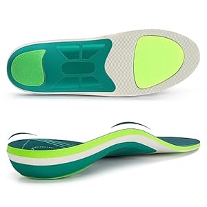 STSVZORR 220 lbs+ High Arch Support Insert Metatarsal Pad Pain Relief Men Women Plantar Fasciitis Insole Orthotic Flat Feet Heel Spur Comfort Standing All Day, Work Boots Shoe Insole