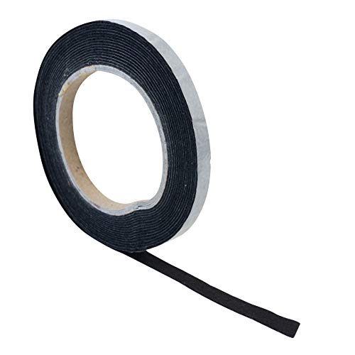 haggiy Filzband selbstklebend Filzstreifen Rolle aus schwarzem Filz 1.0 mm stark 10 mm Breite 5 m Länge ideal als Möbelgleiter & Kratzschutz Selbstklebende Multifunktionsrolle