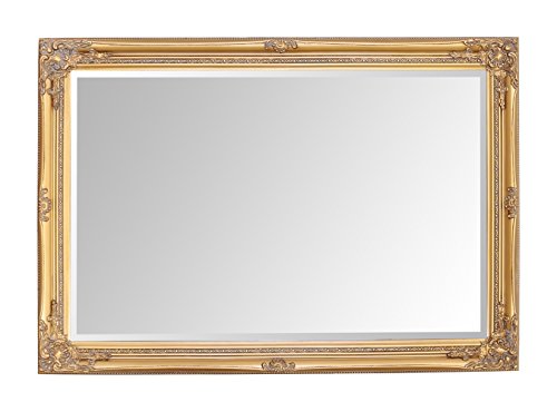 Select Mirrors Rhone Mirror - Large French Antique, Rococo Baroque Style, Chic Wall Mirror -70cm x 100cm (Antique Gold) Select Mirrors Rhone Mirror - Large French Antique, Rococo Baroque Style, Chic Wall Mirror -70cm x 100cm (Antique Gold)