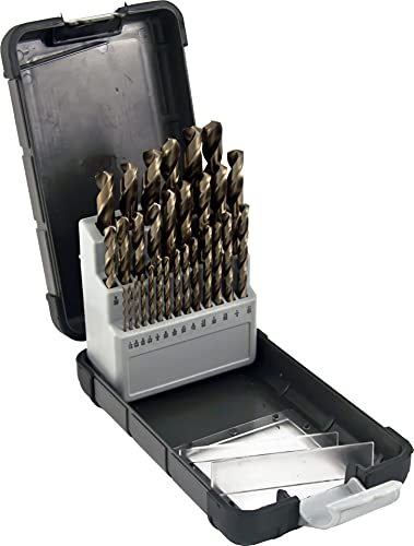 Forets en acier cobalt Mibro 248480 lot de 29 mèches métaux pour perceuse à colonne