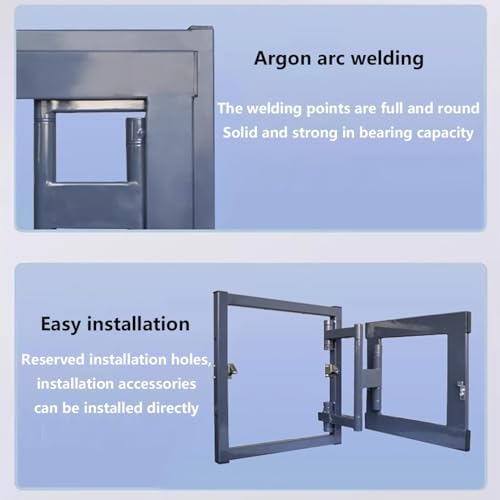 Stahl Loft Zugangstür zur Wandverdeckung, Argon Arc Schweißen, Einfache Installation, Unterputz für Wohn- und Gewerbenutzung
