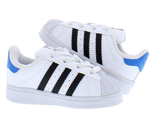 adidas Originals Baby Boy's Superstar (Toddler) White/Black/Blue Rush 8 Toddler M4
