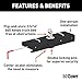 CURT 60611 Double Lock EZr Gooseneck Hitch with 2-5/16-Inch Flip-and-Store Ball, 30,000 lbs