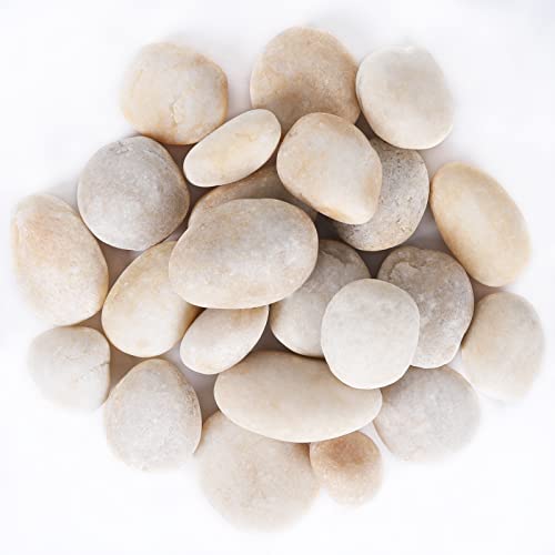 Ausluru 11LB Stones Pebbles River Rocks, 100% Natural Hand-Picked Premium