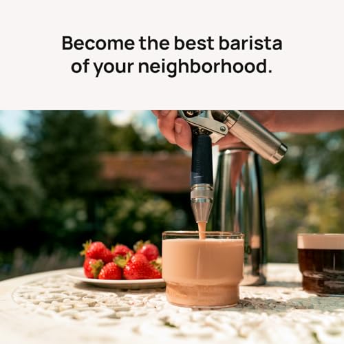 Image of Original NitroPress - Nitro Cold Brew Coffee Maker | Portable Nitrogen Infuser for Smooth Nitro Drinks, Cold Brew, Cocktails & Tea at Home or On the Go | Uses N2 Cartridges | Stainless Steel Design