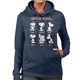 Damen Kapuzenpulli Cloud City 7 Snoopy Current Mood Women\'s Hooded Sweatshirt