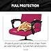 Stretch Computer Office Chair Cover with Durable Zipper - Universal Washable Removable Spandex Rotating Boss Chair Slipcovers - Anti-dust Soft Desk Chair Seat Protector for Dogs, Cats, Pets - Hot Pink