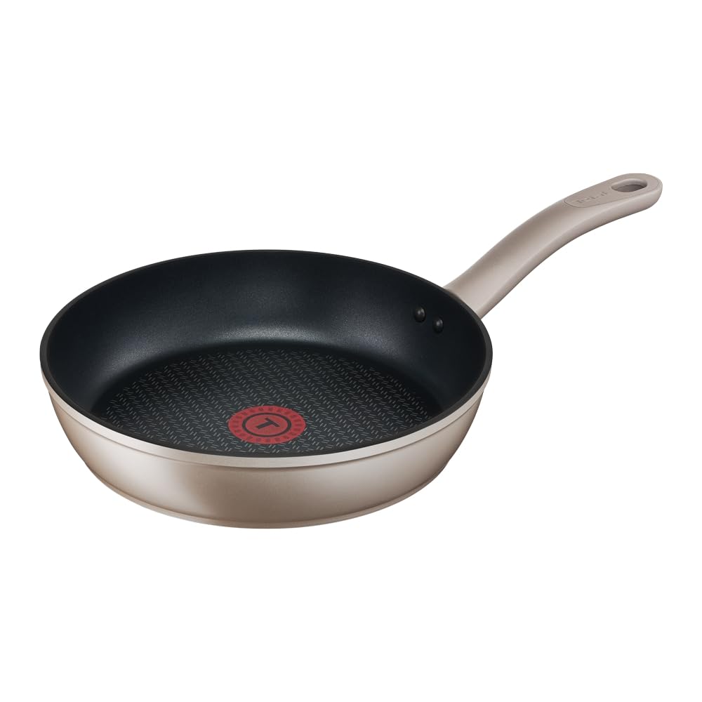 Frigideira 24cm Tefal Sensations Champagne Feita com Alumínio forjado, Base de indução,
