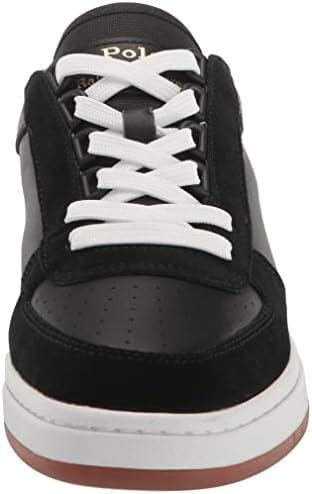 POLO RALPH LAUREN Court Low-Top Sneaker White/Light Navy/Vivid Pink 8 D (M) | Image 1