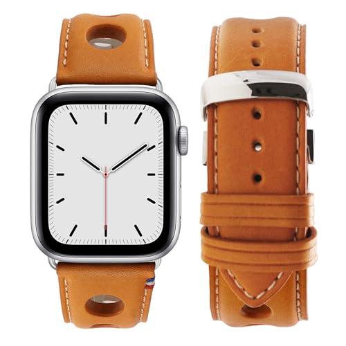 Bracelet culte Rallye pour Apple Watch en cuir souple fait main fini les irritations