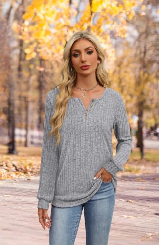 Image of XIEERDUO Sweater for Women Winter Clothing Long Sleeve Shirts Fall Fashion Must Haves Comfiest Airport Outfits Trendy