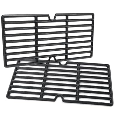 Hisencn 16.5'' Cooking Grates for Members Mark MM-G2001-AB 2 Burner Gas Grill, Cast Iron Grates for Charbroil 463660421 463675016P1 466642316 463660021 463654022 463632320 463644220N, 2 Pack