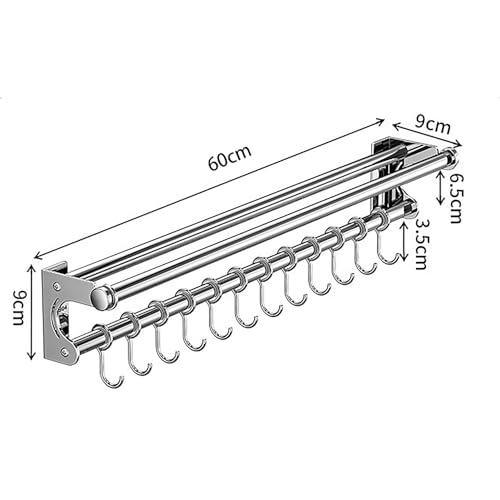 Étagère murale à couteaux 2 PC pour optimiser une petite cuisine - 6