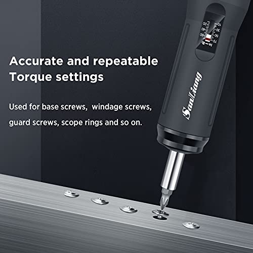 Image of Sanliang Torque Screwdriver Wrench Driver Bits Set 10-70 Inch Pounds lbs for Maintenance,Tools, Bike Repairing and Mounting. (10-70 in-lbs)