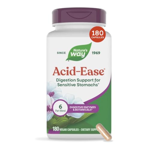 Nature's Way Acid-Ease Slippery Elm Bark Digestive Enzyme Support*, 180 ct - image 1
