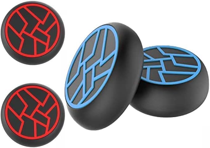 GET IN THE GAME PS5 Controller Thumb Grips Non Slip Rocker Cap Joystick Button Protective Thumb Grips for PS5/PS4/XBOX Series X/Switch PRO ETC. Soft Silicone Thumb Grips Pack of 4 PCS