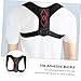 Beaupretty Invisible Posture Corrector Belt for Humpback Correction Adjustable Back Brace Support with Durable PU Leather and Nylon Thin for Men and Women Indoor Outdoor Use
