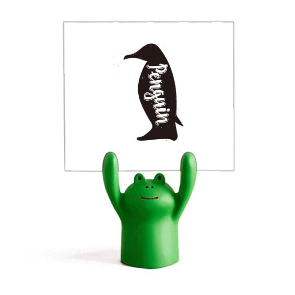 Support décoration grenouille et mémo pingouin, cadeau pour bureau - 4