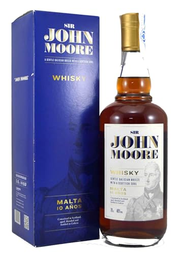 Sir John Moore Whisky Malta 10 Años - 700 ml