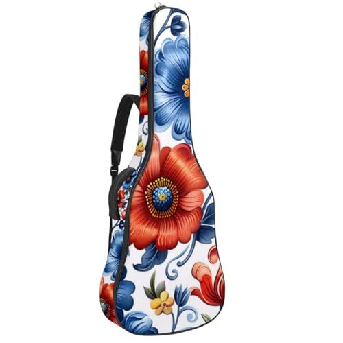 Sac pour guitare à protection améliorée et grand compartiment floral