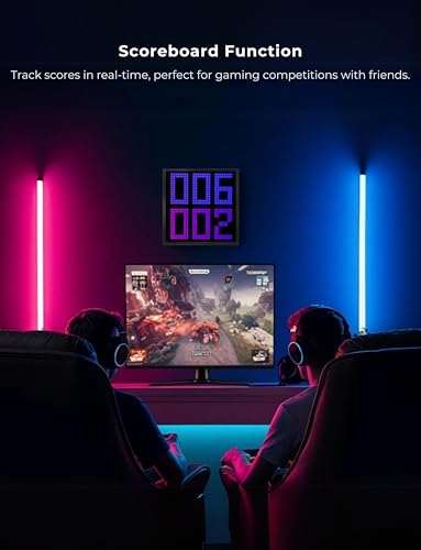 Image of APEX Pixel Display 32x32 LED Frame � Smart Pixel Art Clock | App Controlled Animation Display, Music Visualizer, Retro Gaming Decor | Desk & Wall Mount | Aesthetic LED for Gaming Room
