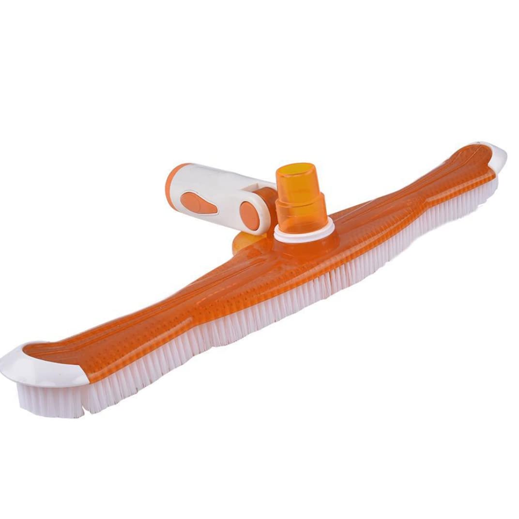 Pool Brush Head 10inch Plastic Swimming Pool Cleaning Tool for Moss Tough Stains(No Pole),Plastic Pool Brush