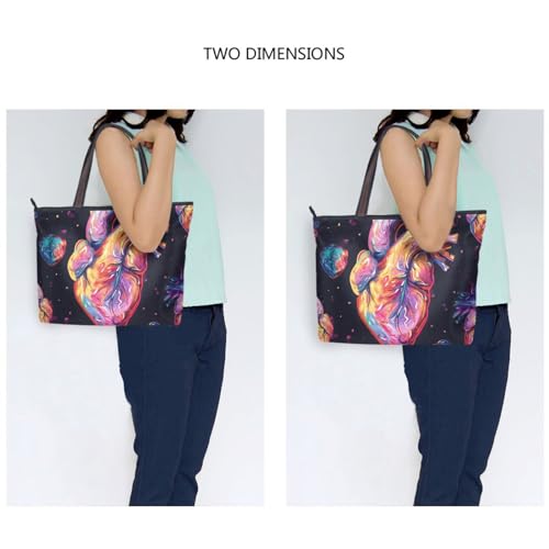 Image of Women Tote Bag, Large Shoulder Hobo Bags Casual Handbags Big Capacity Shopping Work Bag for Vacation, 5