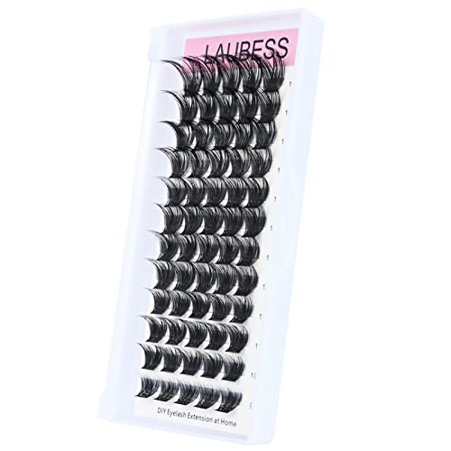 Image of Lash Clusters 9-16mm Individual Lashes Wispy Cluster Lashes Mixed Length Reusable Eyelash Clusters DIY Eyelash Extension Individual Lash Extension Supplies (02-0.07C, 9-16mm)
