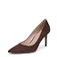 Chocolate Brown Suede