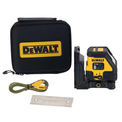 DEWALT - Laser Multiligne à Faisceau Vert (Classe 2) 510-530 Nm, à Chargement USB, DCLE14201GB-XJ