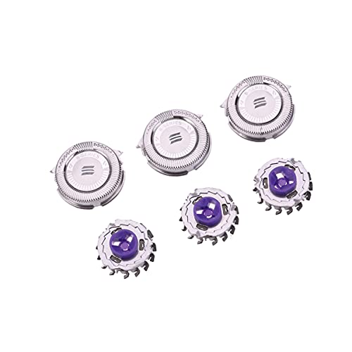 HEALLILY 3Pcs Navalha Cabeças de Prata Durável Prémio Líquido Substituir Cabeça Lâminas de Substitui
