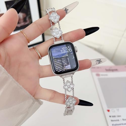 Bracelet fin en métal iWatch Se 3/2/1 40 mm couleur starlight