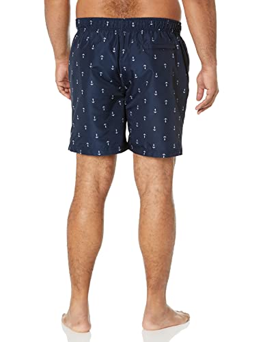 Nautica Men's Quick Dry All Over Classic Anchor Print Swim Trunk Swimwear, -navy, X-Large2