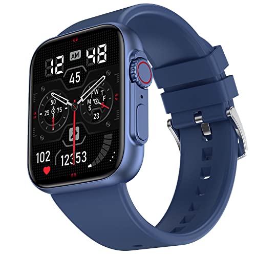 Fire-Boltt Gladiator 1.96″ Biggest Display Smart Watch with Bluetooth Calling, Voice Assistant &123 Sports Modes, 8 Unique UI Interactions, SpO2, 24/7 Heart Rate Tracking (Blue)