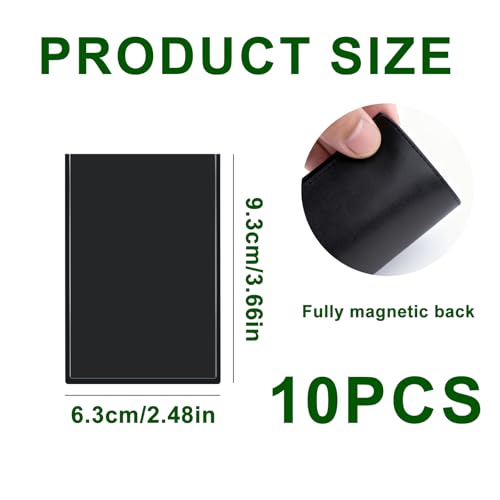 XINSUO 10 Stück Magnetische Bilderrahmen 10x15 cm - Selbst Gestaltbare Fotomagnete - Starke Magnetkraft haftet sicher am Kühlschrank