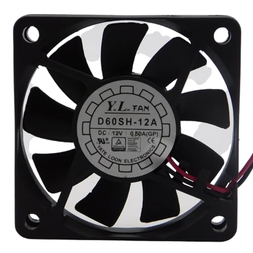 PGSA2Z D60SH-12A Size 60x60x10mm DC12V 0.50A 3500 RPM Brushless Air Blower Cooling Fan (B0C75BQ7JK) Amazon Price History, Amazon Price Tracker